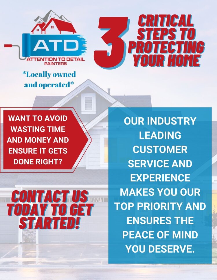Advertisement for ATD with 3 critical steps to protecting your home